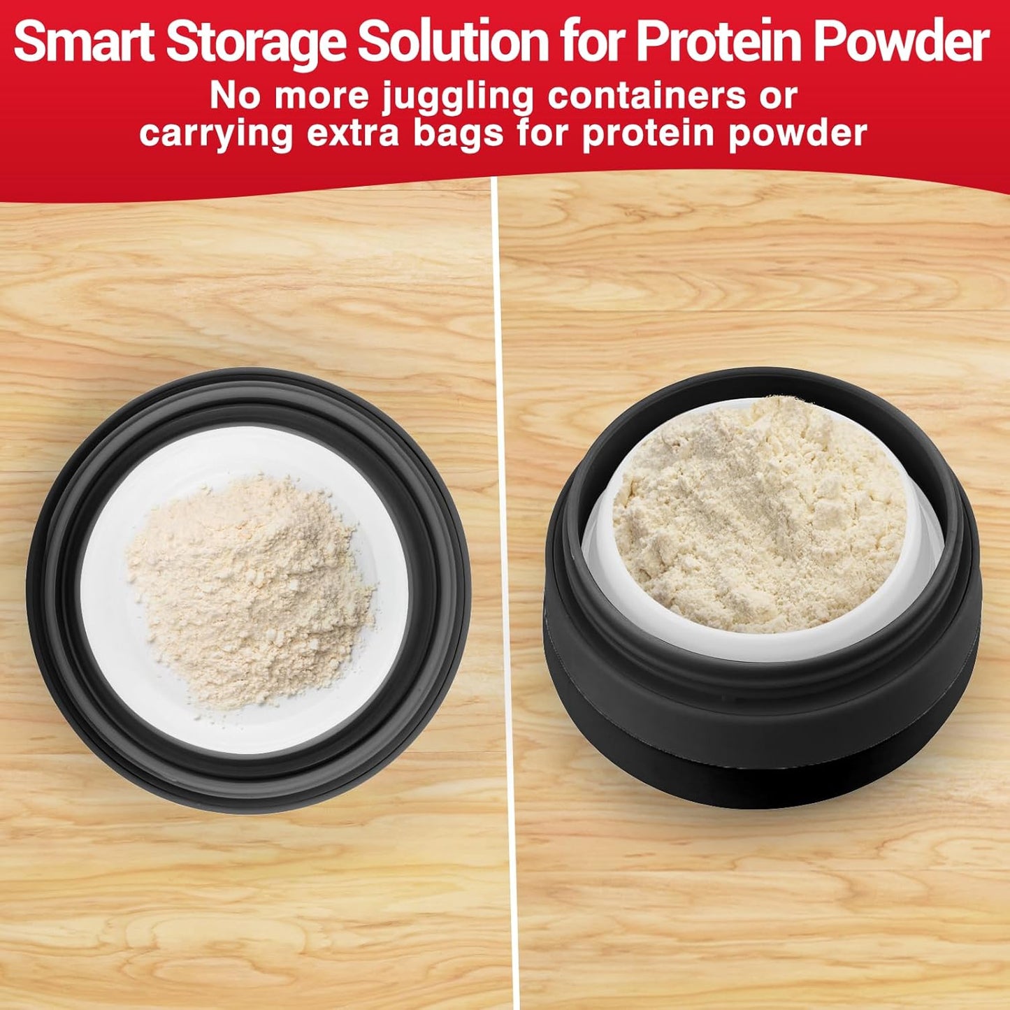 Collapsible Protein Shaker & Water Bottle Food-Grade, Leakproof Lid 600mL/20oz Shaker Cup - Reusable Silicone Shaker Cups for Protein Shakes with Mixing Ball for Gym-goers & Travelers