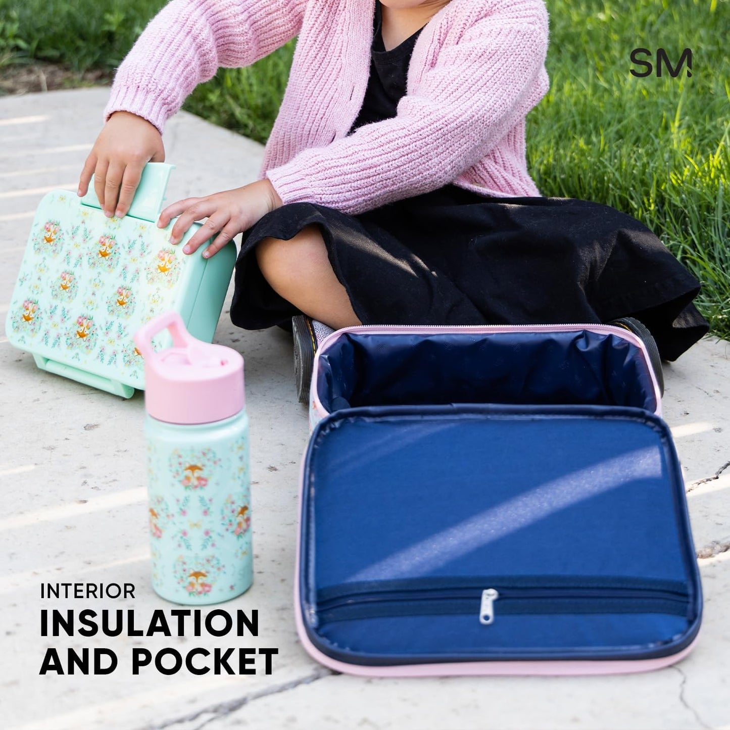 Simple Modern My Little Pony Kids Lunch Box for School | Reusable Insulated Lunch Bag for Toddler, Girl, and Boy | Exterior & Interior Pockets | Hadley Collection | My Little Pony Garden of Rainbows