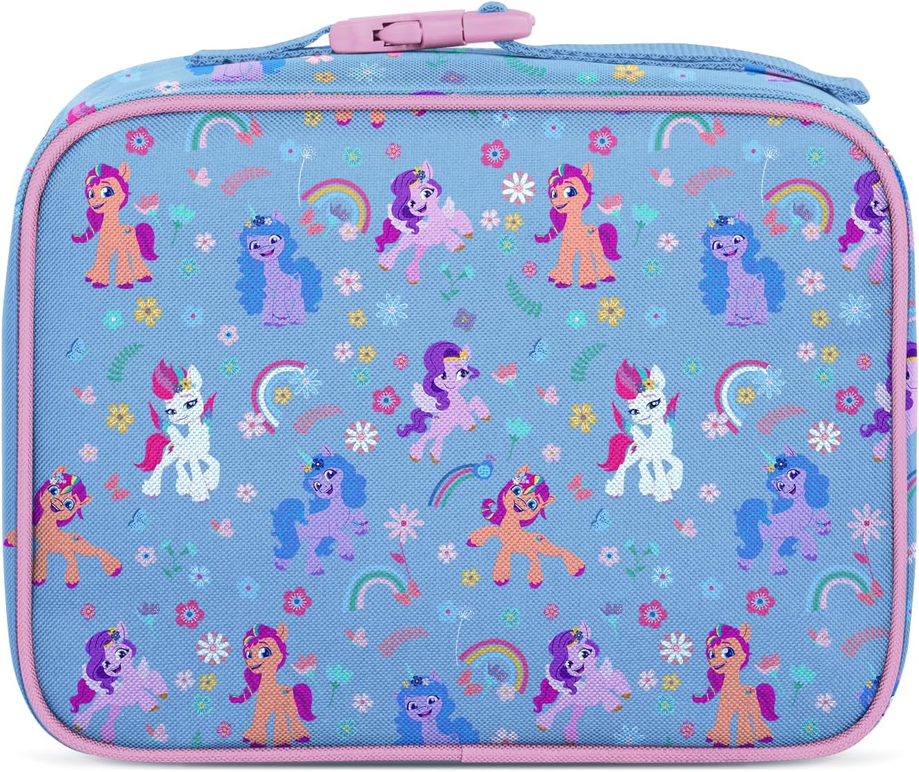 Simple Modern My Little Pony Kids Lunch Box for School | Reusable Insulated Lunch Bag for Toddler, Girl, and Boy | Exterior & Interior Pockets | Hadley Collection | My Little Pony Garden of Rainbows